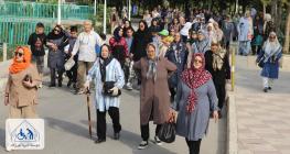 برگزاری هشتمین همایش پیاده روی به مناسبت روز جهانی سالمند  در آسایشگاه خیریه کهریزک ااستان البرز